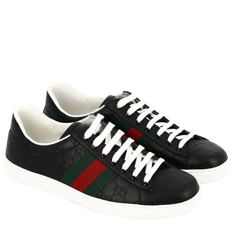 men black gucci sneakers|classic gucci sneakers for men.